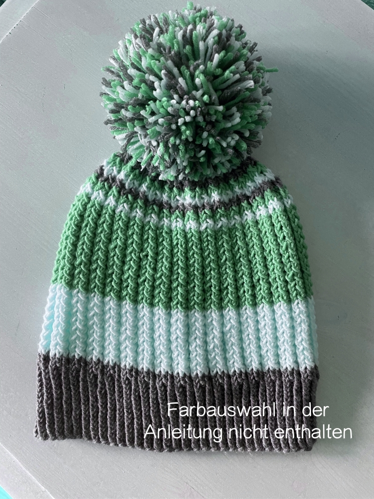 Bild 1 von Anleitung Mütze Sweet Dream Family-Set (2 Erwachsenen,- 1 Kinder/Jugend,- 1 Kindergröße)