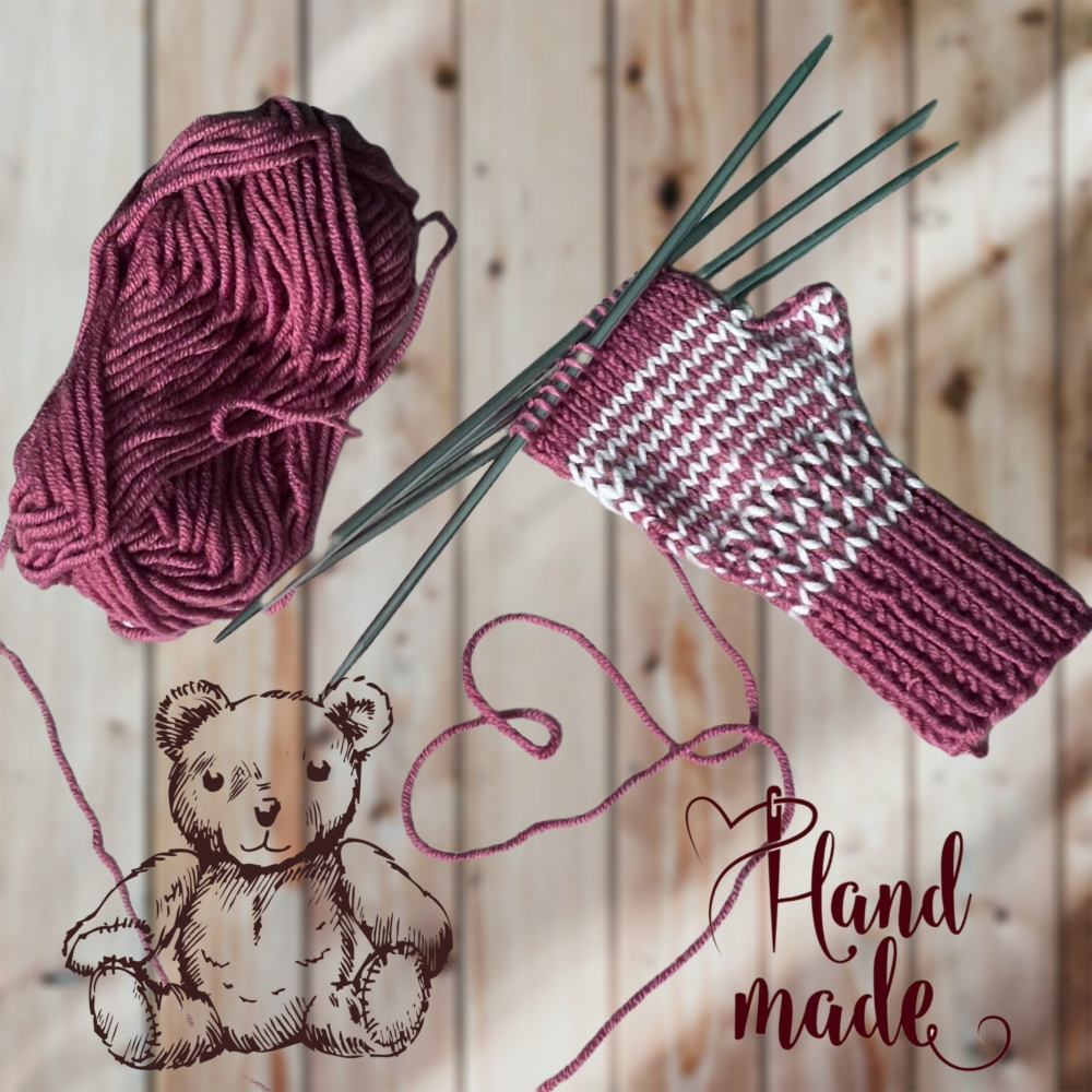 Bild 1 von Anleitung Handstulpe Lilliput Family Set in 3 Größen (2 Kindergrößen, 1 Erwachsenengröße)