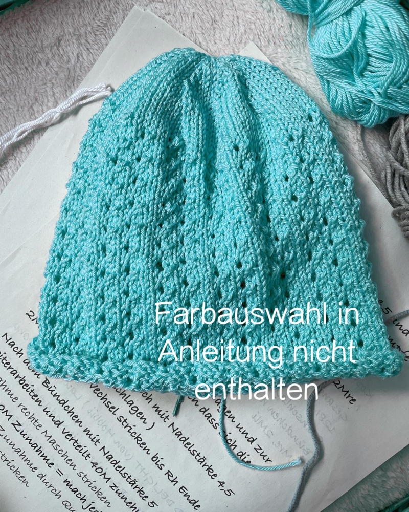 Bild 1 von Anleitung Kindermütze Sonny  2 Größen Alter 1 bis 3 und 4 bis 6 Jahre