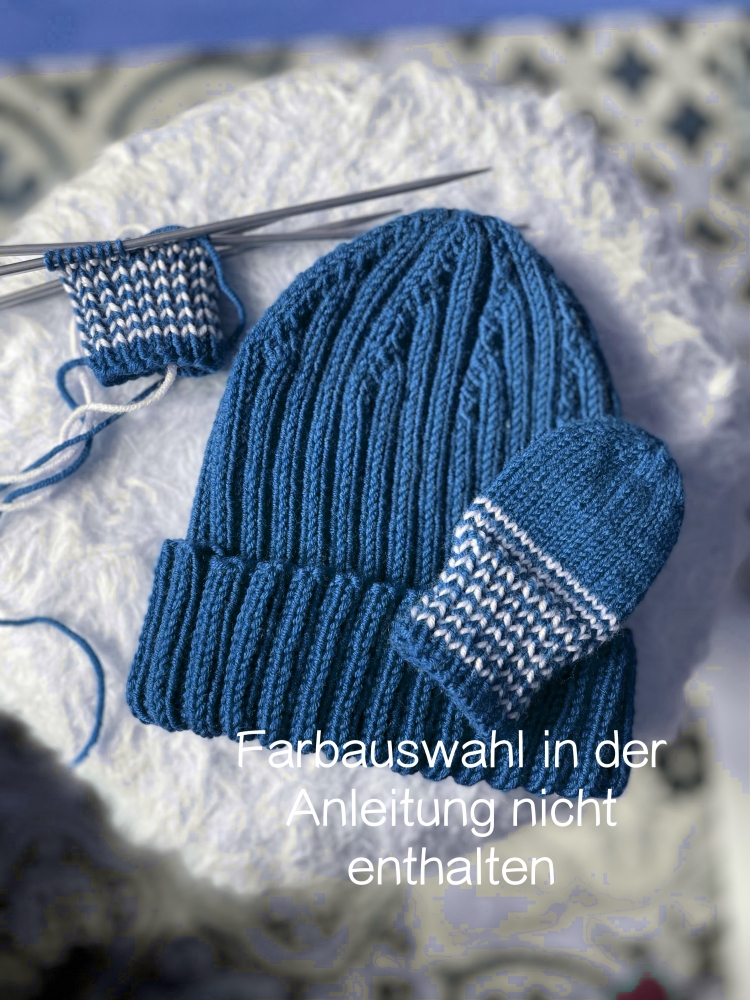 Bild 1 von Anleitung für Erwachsene und Kinder Mütze Achensee (Family-Set in 5 Größen + Fäustlinge für Kinder)