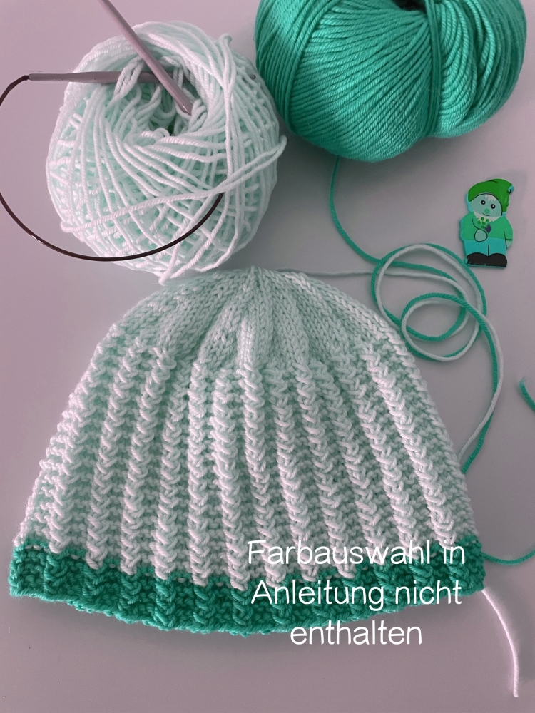 Bild 1 von Anleitung Kindermütze Charlie  0 bis 2 und 2 bis 5 Monate