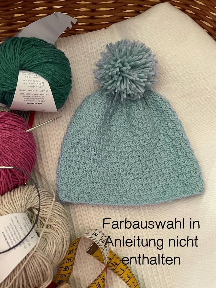 Bild 1 von Anleitung Kindermütze Jona in 5 Größen von 2 Monate bis 3 Jahre